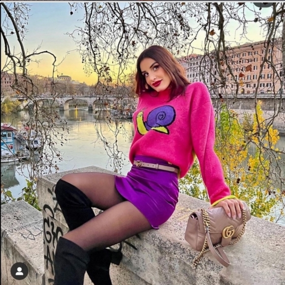 Zara * Bloggers Favorite Mini Purple Skirt - Picture 5 of 16